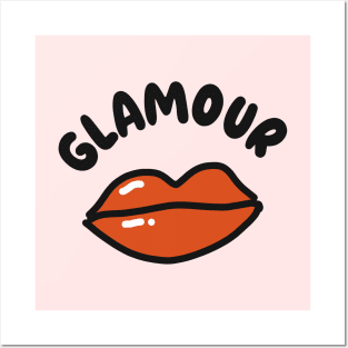 Glamour - Red Lips Posters and Art